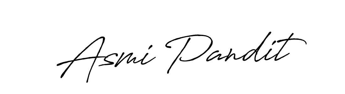 Make a short Asmi Pandit signature style. Manage your documents anywhere anytime using Antro_Vectra_Bolder. Create and add eSignatures, submit forms, share and send files easily. Asmi Pandit signature style 7 images and pictures png