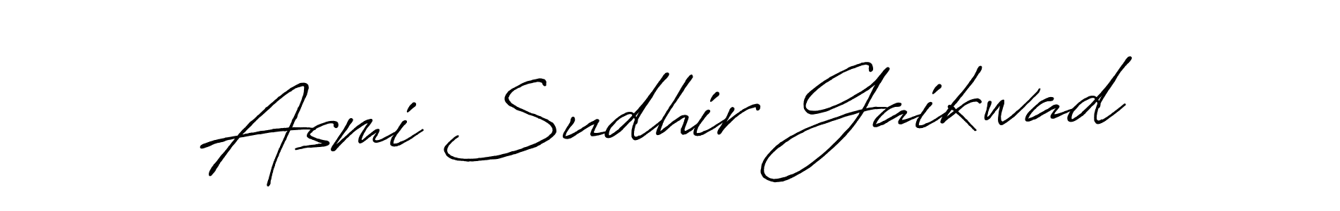 if you are searching for the best signature style for your name Asmi Sudhir Gaikwad. so please give up your signature search. here we have designed multiple signature styles  using Antro_Vectra_Bolder. Asmi Sudhir Gaikwad signature style 7 images and pictures png