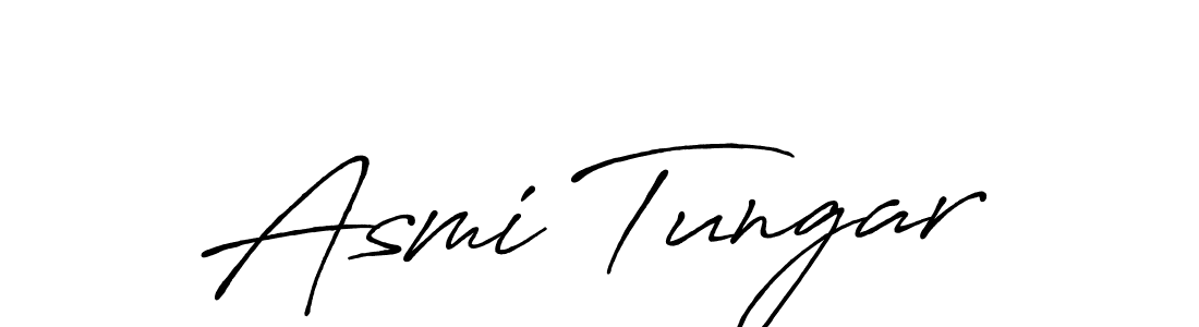 Asmi Tungar stylish signature style. Best Handwritten Sign (Antro_Vectra_Bolder) for my name. Handwritten Signature Collection Ideas for my name Asmi Tungar. Asmi Tungar signature style 7 images and pictures png