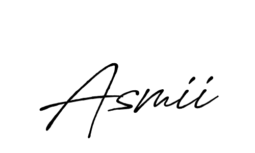 How to make Asmii name signature. Use Antro_Vectra_Bolder style for creating short signs online. This is the latest handwritten sign. Asmii signature style 7 images and pictures png