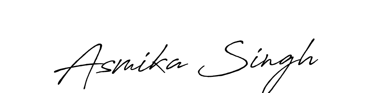 Antro_Vectra_Bolder is a professional signature style that is perfect for those who want to add a touch of class to their signature. It is also a great choice for those who want to make their signature more unique. Get Asmika Singh name to fancy signature for free. Asmika Singh signature style 7 images and pictures png