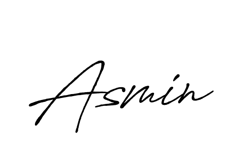 Design your own signature with our free online signature maker. With this signature software, you can create a handwritten (Antro_Vectra_Bolder) signature for name Asmin. Asmin signature style 7 images and pictures png