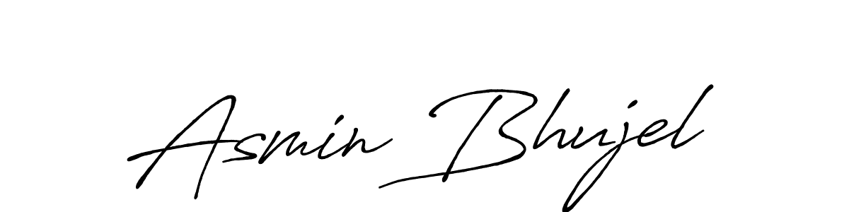 if you are searching for the best signature style for your name Asmin Bhujel. so please give up your signature search. here we have designed multiple signature styles  using Antro_Vectra_Bolder. Asmin Bhujel signature style 7 images and pictures png
