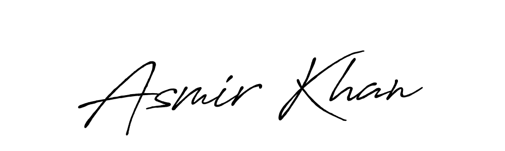 It looks lik you need a new signature style for name Asmir Khan. Design unique handwritten (Antro_Vectra_Bolder) signature with our free signature maker in just a few clicks. Asmir Khan signature style 7 images and pictures png