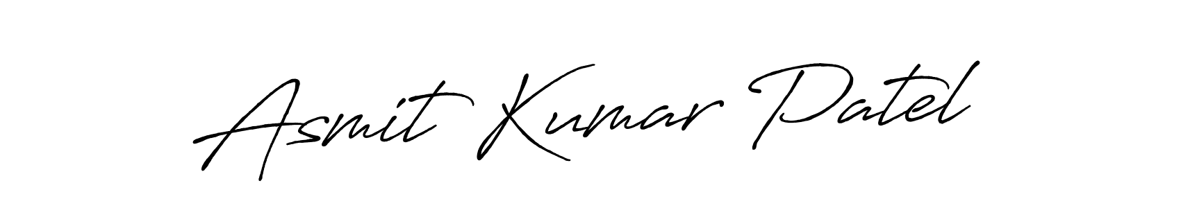 How to make Asmit Kumar Patel signature? Antro_Vectra_Bolder is a professional autograph style. Create handwritten signature for Asmit Kumar Patel name. Asmit Kumar Patel signature style 7 images and pictures png