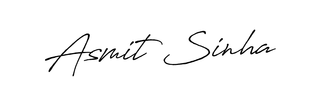 Also You can easily find your signature by using the search form. We will create Asmit Sinha name handwritten signature images for you free of cost using Antro_Vectra_Bolder sign style. Asmit Sinha signature style 7 images and pictures png