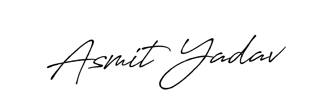 Design your own signature with our free online signature maker. With this signature software, you can create a handwritten (Antro_Vectra_Bolder) signature for name Asmit Yadav. Asmit Yadav signature style 7 images and pictures png