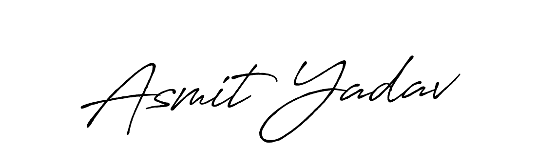 Design your own signature with our free online signature maker. With this signature software, you can create a handwritten (Antro_Vectra_Bolder) signature for name Asmit Yadav. Asmit Yadav signature style 7 images and pictures png