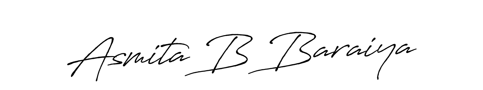 Antro_Vectra_Bolder is a professional signature style that is perfect for those who want to add a touch of class to their signature. It is also a great choice for those who want to make their signature more unique. Get Asmita B Baraiya name to fancy signature for free. Asmita B Baraiya signature style 7 images and pictures png