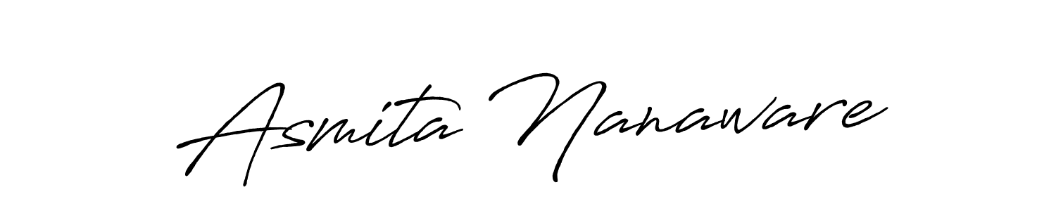 It looks lik you need a new signature style for name Asmita Nanaware. Design unique handwritten (Antro_Vectra_Bolder) signature with our free signature maker in just a few clicks. Asmita Nanaware signature style 7 images and pictures png