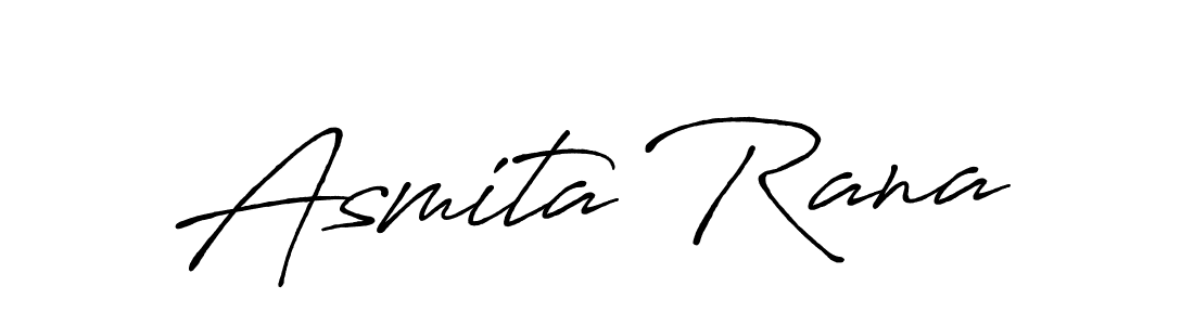 Create a beautiful signature design for name Asmita Rana. With this signature (Antro_Vectra_Bolder) fonts, you can make a handwritten signature for free. Asmita Rana signature style 7 images and pictures png