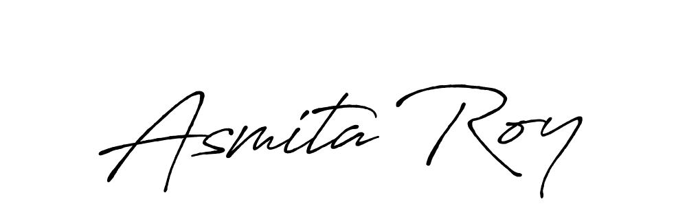 Create a beautiful signature design for name Asmita Roy. With this signature (Antro_Vectra_Bolder) fonts, you can make a handwritten signature for free. Asmita Roy signature style 7 images and pictures png