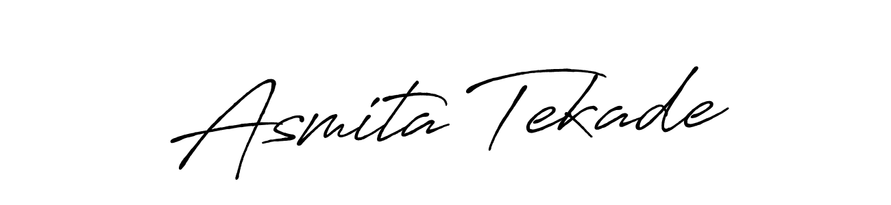 Antro_Vectra_Bolder is a professional signature style that is perfect for those who want to add a touch of class to their signature. It is also a great choice for those who want to make their signature more unique. Get Asmita Tekade name to fancy signature for free. Asmita Tekade signature style 7 images and pictures png