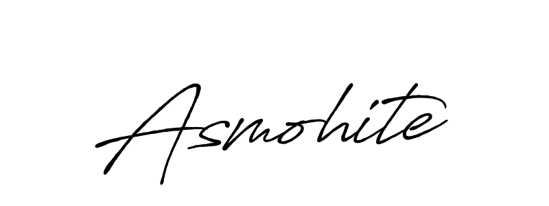 Design your own signature with our free online signature maker. With this signature software, you can create a handwritten (Antro_Vectra_Bolder) signature for name Asmohite. Asmohite signature style 7 images and pictures png