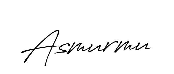 Also we have Asmurmu name is the best signature style. Create professional handwritten signature collection using Antro_Vectra_Bolder autograph style. Asmurmu signature style 7 images and pictures png