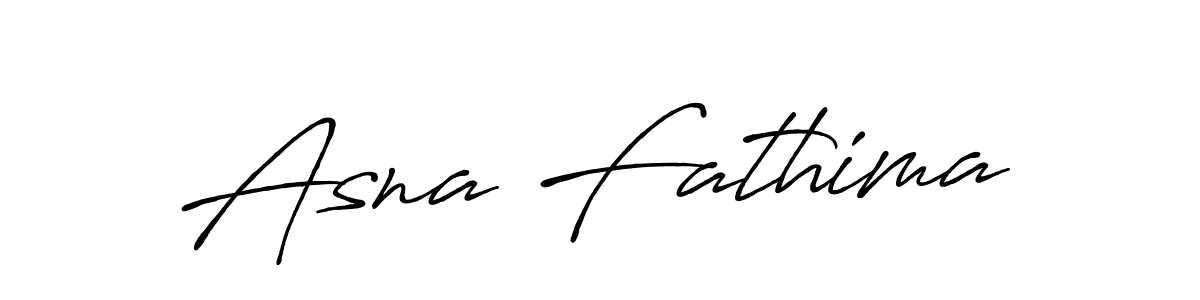 Make a beautiful signature design for name Asna Fathima. With this signature (Antro_Vectra_Bolder) style, you can create a handwritten signature for free. Asna Fathima signature style 7 images and pictures png