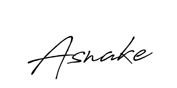 Use a signature maker to create a handwritten signature online. With this signature software, you can design (Antro_Vectra_Bolder) your own signature for name Asnake. Asnake signature style 7 images and pictures png