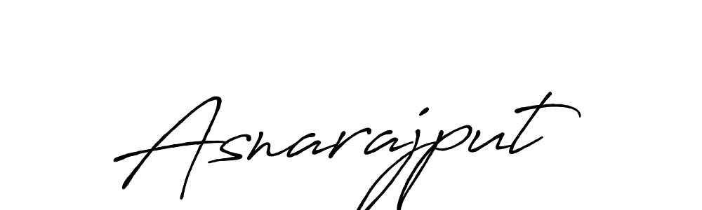 Use a signature maker to create a handwritten signature online. With this signature software, you can design (Antro_Vectra_Bolder) your own signature for name Asnarajput. Asnarajput signature style 7 images and pictures png