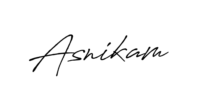 Similarly Antro_Vectra_Bolder is the best handwritten signature design. Signature creator online .You can use it as an online autograph creator for name Asnikam. Asnikam signature style 7 images and pictures png