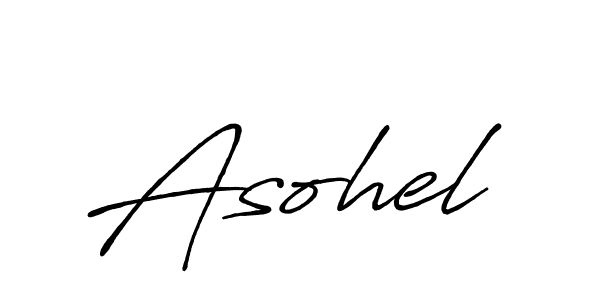 if you are searching for the best signature style for your name Asohel. so please give up your signature search. here we have designed multiple signature styles  using Antro_Vectra_Bolder. Asohel signature style 7 images and pictures png