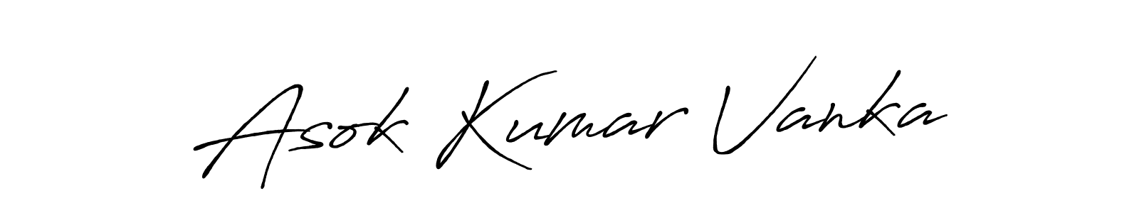 Similarly Antro_Vectra_Bolder is the best handwritten signature design. Signature creator online .You can use it as an online autograph creator for name Asok Kumar Vanka. Asok Kumar Vanka signature style 7 images and pictures png