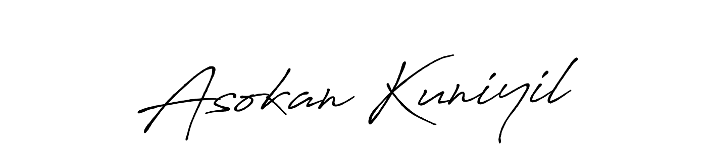 Also we have Asokan Kuniyil name is the best signature style. Create professional handwritten signature collection using Antro_Vectra_Bolder autograph style. Asokan Kuniyil signature style 7 images and pictures png