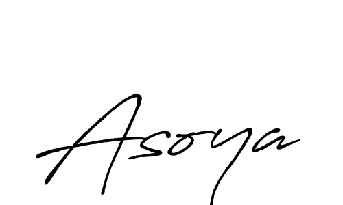 Also You can easily find your signature by using the search form. We will create Asoya name handwritten signature images for you free of cost using Antro_Vectra_Bolder sign style. Asoya signature style 7 images and pictures png