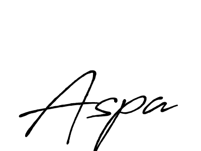 Use a signature maker to create a handwritten signature online. With this signature software, you can design (Antro_Vectra_Bolder) your own signature for name Aspa. Aspa signature style 7 images and pictures png