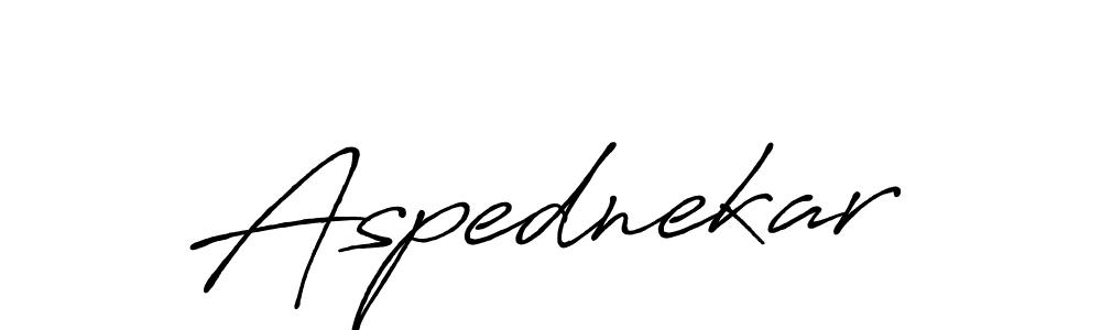 Create a beautiful signature design for name Aspednekar. With this signature (Antro_Vectra_Bolder) fonts, you can make a handwritten signature for free. Aspednekar signature style 7 images and pictures png