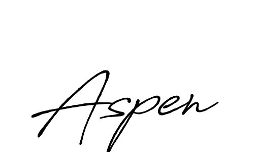 Make a beautiful signature design for name Aspen. With this signature (Antro_Vectra_Bolder) style, you can create a handwritten signature for free. Aspen signature style 7 images and pictures png