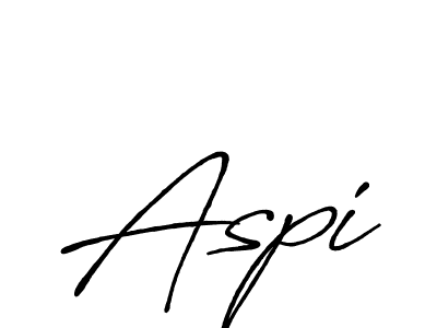 Make a beautiful signature design for name Aspi. With this signature (Antro_Vectra_Bolder) style, you can create a handwritten signature for free. Aspi signature style 7 images and pictures png