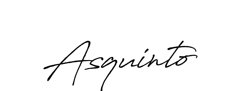 Use a signature maker to create a handwritten signature online. With this signature software, you can design (Antro_Vectra_Bolder) your own signature for name Asquinto. Asquinto signature style 7 images and pictures png
