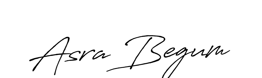 Design your own signature with our free online signature maker. With this signature software, you can create a handwritten (Antro_Vectra_Bolder) signature for name Asra Begum. Asra Begum signature style 7 images and pictures png