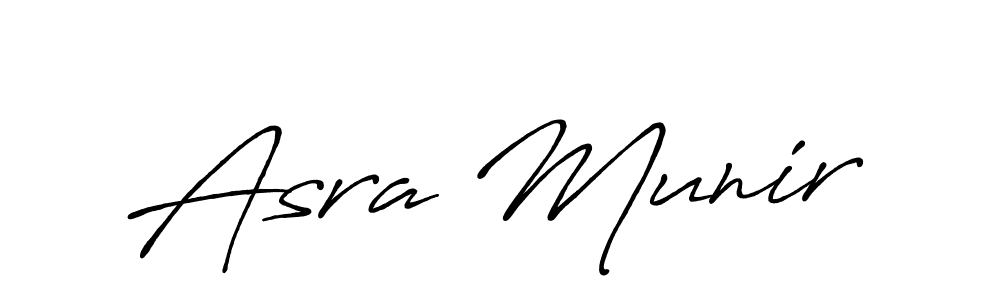 The best way (Antro_Vectra_Bolder) to make a short signature is to pick only two or three words in your name. The name Asra Munir include a total of six letters. For converting this name. Asra Munir signature style 7 images and pictures png