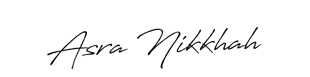 You should practise on your own different ways (Antro_Vectra_Bolder) to write your name (Asra Nikkhah) in signature. don't let someone else do it for you. Asra Nikkhah signature style 7 images and pictures png