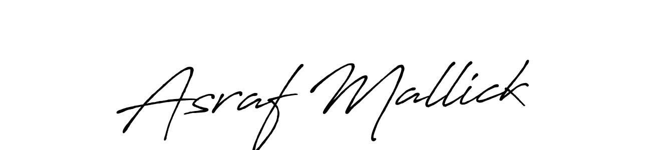 Make a beautiful signature design for name Asraf Mallick. Use this online signature maker to create a handwritten signature for free. Asraf Mallick signature style 7 images and pictures png