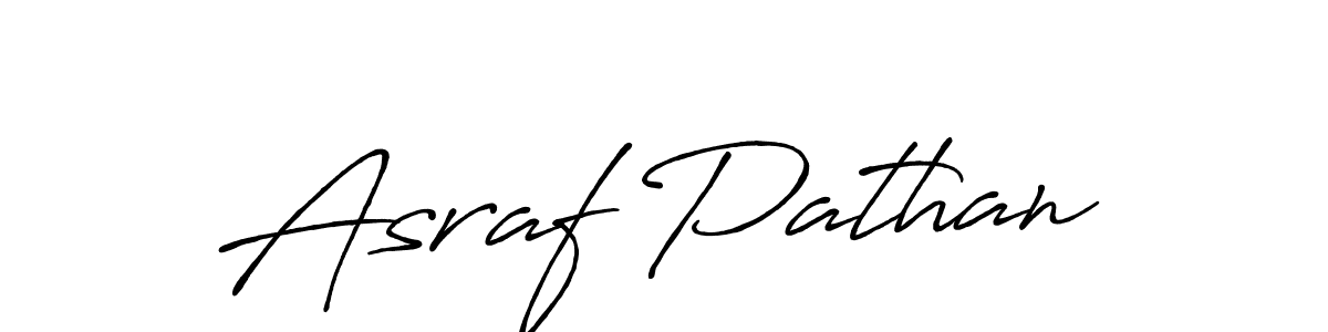 Design your own signature with our free online signature maker. With this signature software, you can create a handwritten (Antro_Vectra_Bolder) signature for name Asraf Pathan. Asraf Pathan signature style 7 images and pictures png