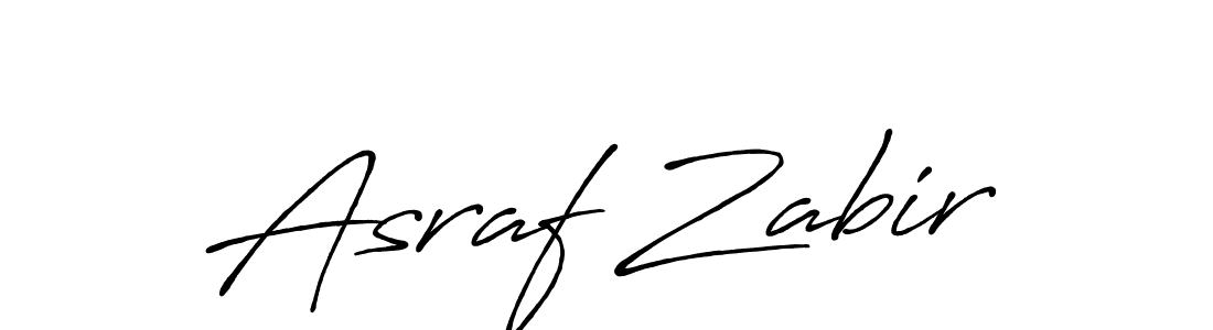 Use a signature maker to create a handwritten signature online. With this signature software, you can design (Antro_Vectra_Bolder) your own signature for name Asraf Zabir. Asraf Zabir signature style 7 images and pictures png