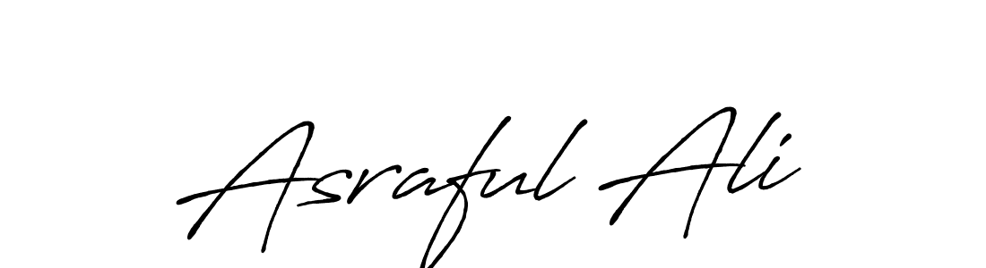 How to make Asraful Ali signature? Antro_Vectra_Bolder is a professional autograph style. Create handwritten signature for Asraful Ali name. Asraful Ali signature style 7 images and pictures png