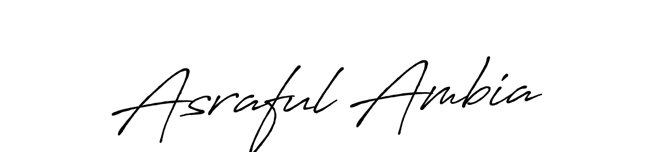 It looks lik you need a new signature style for name Asraful Ambia. Design unique handwritten (Antro_Vectra_Bolder) signature with our free signature maker in just a few clicks. Asraful Ambia signature style 7 images and pictures png