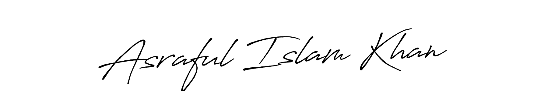 The best way (Antro_Vectra_Bolder) to make a short signature is to pick only two or three words in your name. The name Asraful Islam Khan include a total of six letters. For converting this name. Asraful Islam Khan signature style 7 images and pictures png