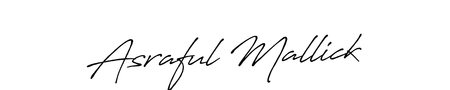 Also You can easily find your signature by using the search form. We will create Asraful Mallick name handwritten signature images for you free of cost using Antro_Vectra_Bolder sign style. Asraful Mallick signature style 7 images and pictures png