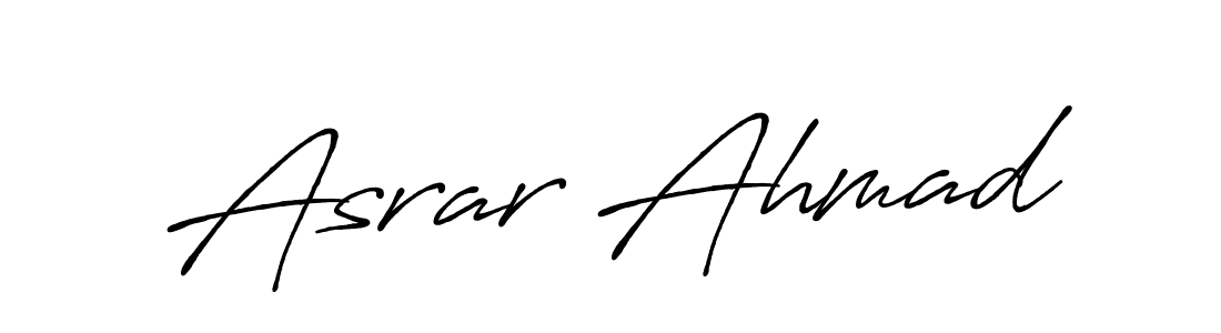 You should practise on your own different ways (Antro_Vectra_Bolder) to write your name (Asrar Ahmad) in signature. don't let someone else do it for you. Asrar Ahmad signature style 7 images and pictures png