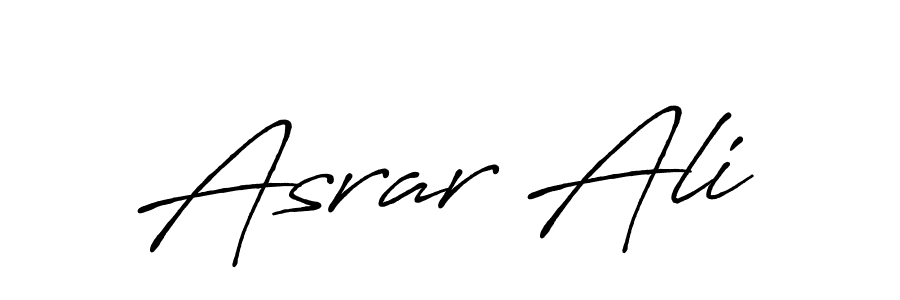 The best way (Antro_Vectra_Bolder) to make a short signature is to pick only two or three words in your name. The name Asrar Ali include a total of six letters. For converting this name. Asrar Ali signature style 7 images and pictures png