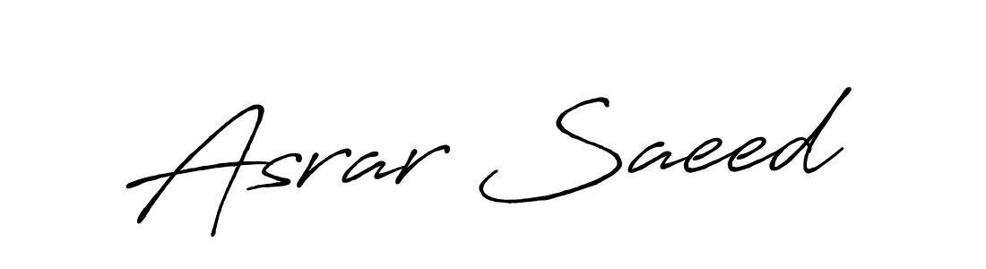 Similarly Antro_Vectra_Bolder is the best handwritten signature design. Signature creator online .You can use it as an online autograph creator for name Asrar Saeed. Asrar Saeed signature style 7 images and pictures png