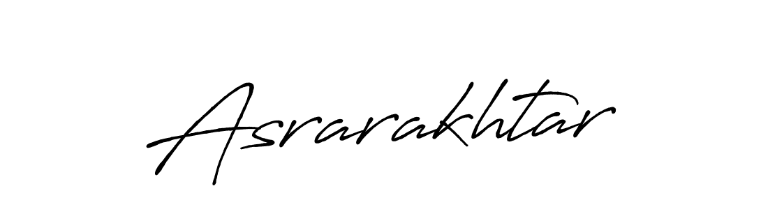 Design your own signature with our free online signature maker. With this signature software, you can create a handwritten (Antro_Vectra_Bolder) signature for name Asrarakhtar. Asrarakhtar signature style 7 images and pictures png