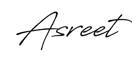 Enhance your business communications with Asreet signature in Antro_Vectra_Bolder lettering. Clean, modern, and universally compatible. Asreet signature style 7 images and pictures png