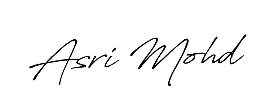 The best way (Antro_Vectra_Bolder) to make a short signature is to pick only two or three words in your name. The name Asri Mohd include a total of six letters. For converting this name. Asri Mohd signature style 7 images and pictures png