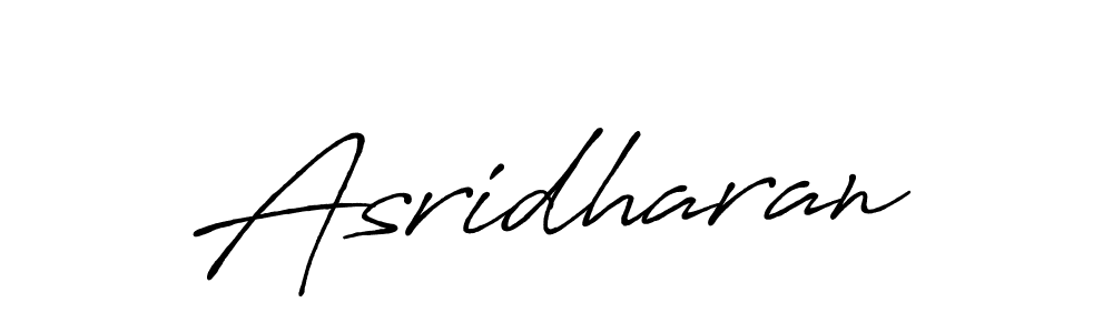 Create a beautiful signature design for name Asridharan. With this signature (Antro_Vectra_Bolder) fonts, you can make a handwritten signature for free. Asridharan signature style 7 images and pictures png