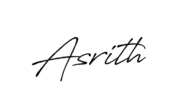 Create a beautiful signature design for name Asrith. With this signature (Antro_Vectra_Bolder) fonts, you can make a handwritten signature for free. Asrith signature style 7 images and pictures png